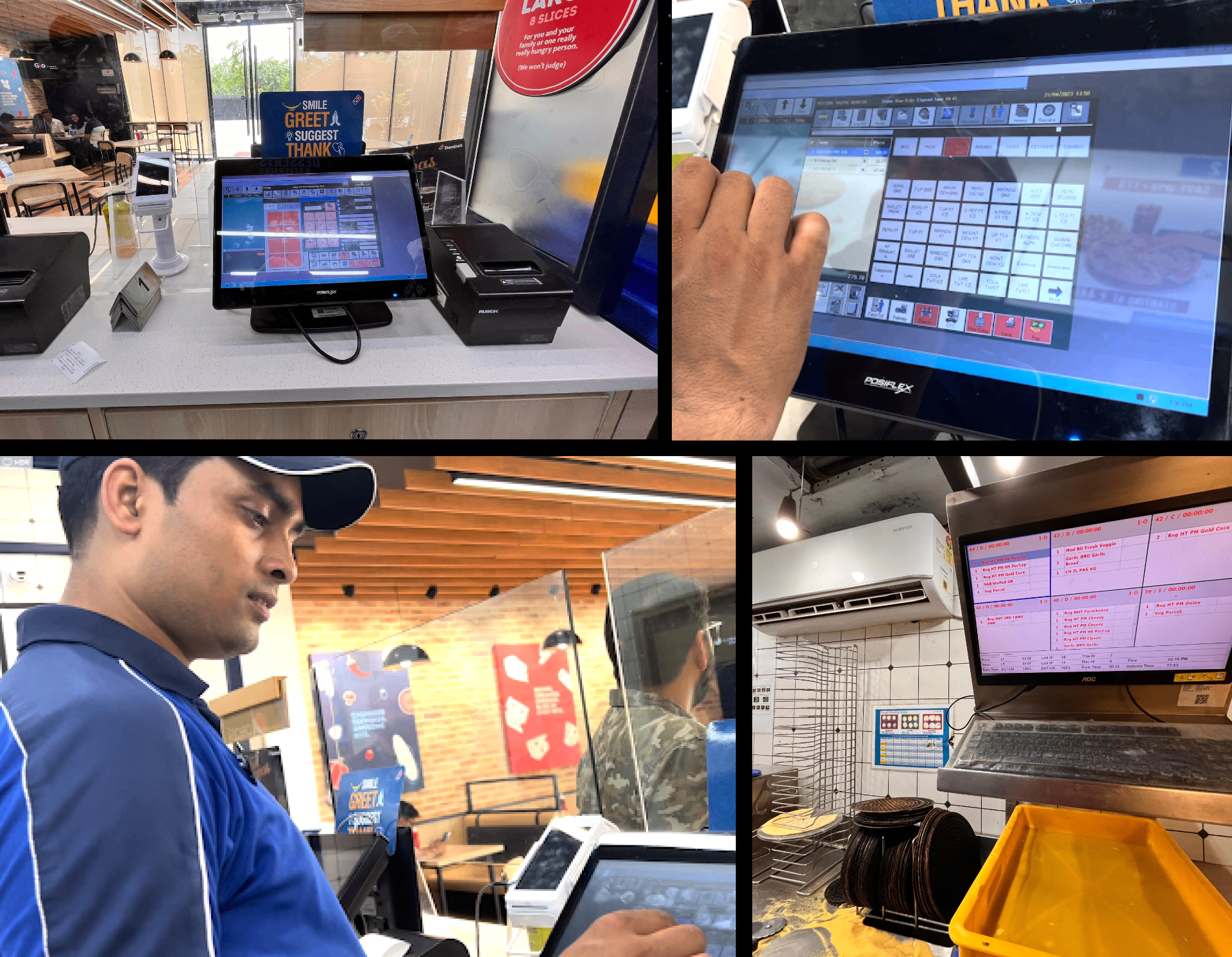 Field research at multiple Domino's outlets
